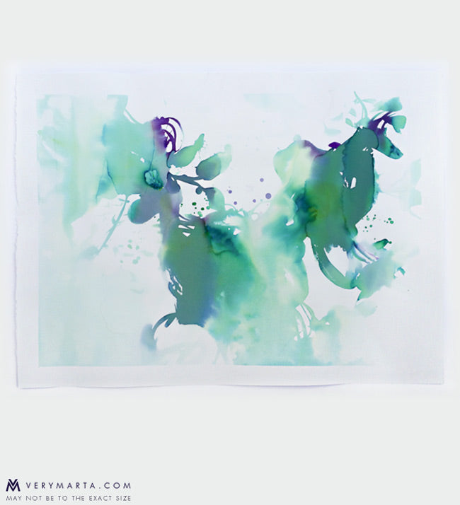 original-painting-watercolor-abstract-botanical-landscape-marta-spendowska-verymarta-Painting, watercolor | Your flowers—like pregnant stars | 22x30" Paper