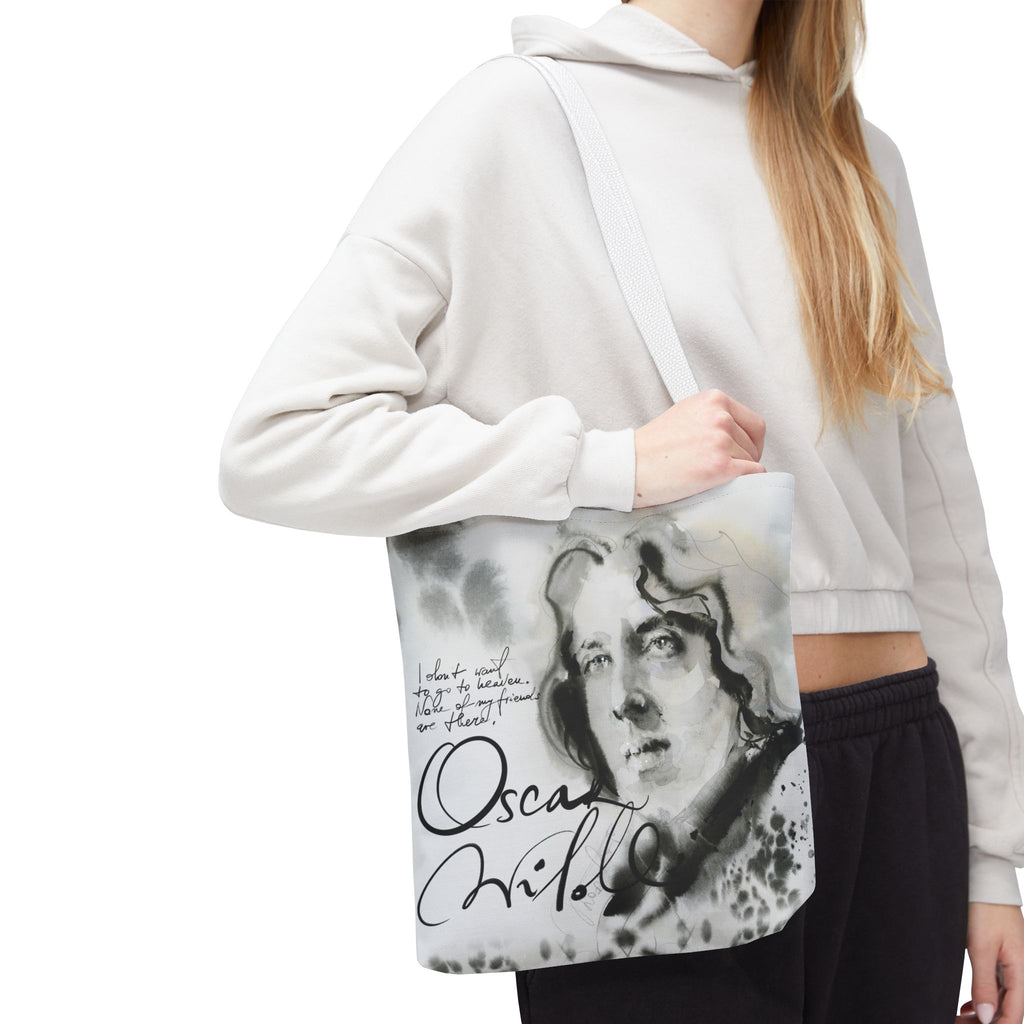 Oscar Wilde portrait Tote Bag | Literary Author Illustration