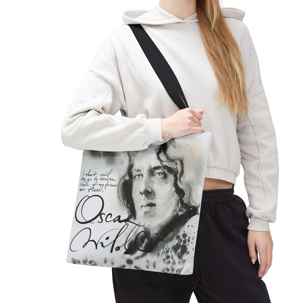 Oscar Wilde portrait Tote Bag | Literary Author Illustration