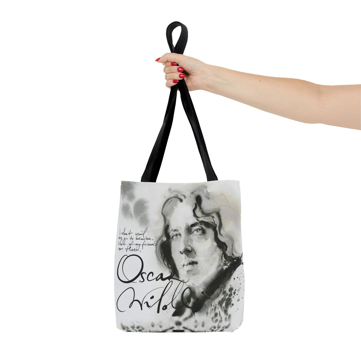 Oscar Wilde portrait Tote Bag | Literary Author Illustration