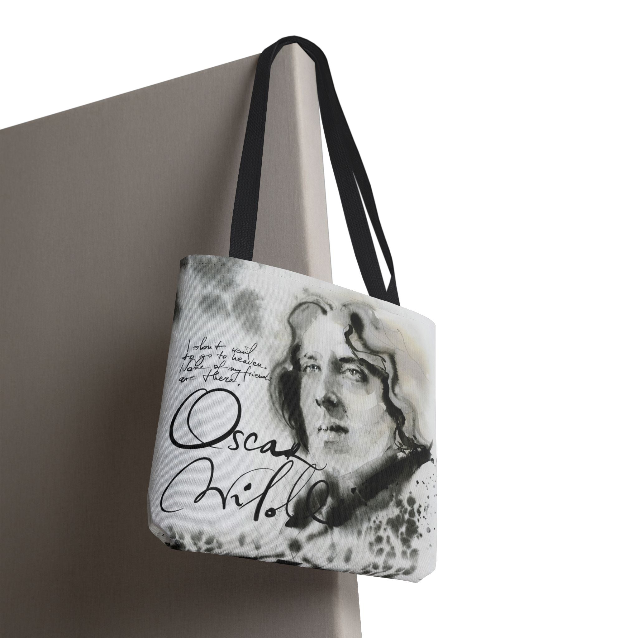 Oscar Wilde portrait Tote Bag | Literary Author Illustration