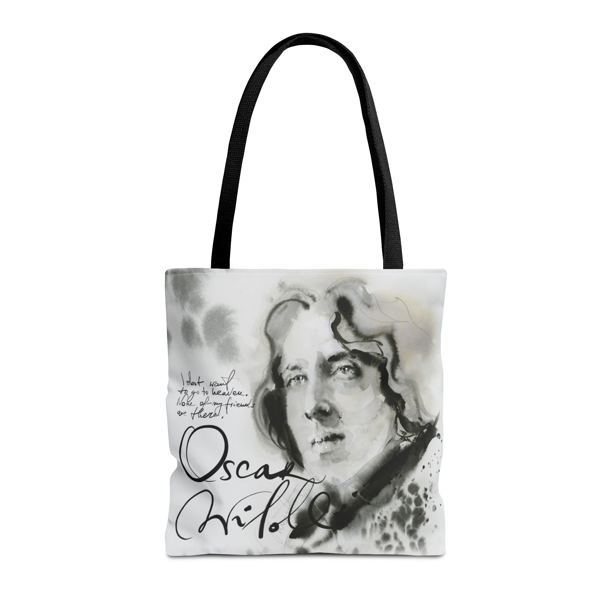 Oscar Wilde portrait Tote Bag | Literary Author Illustration
