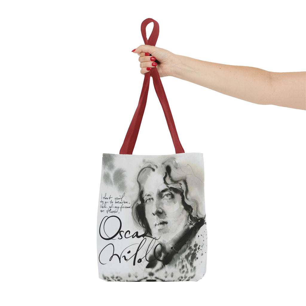 Oscar Wilde portrait Tote Bag | Literary Author Illustration