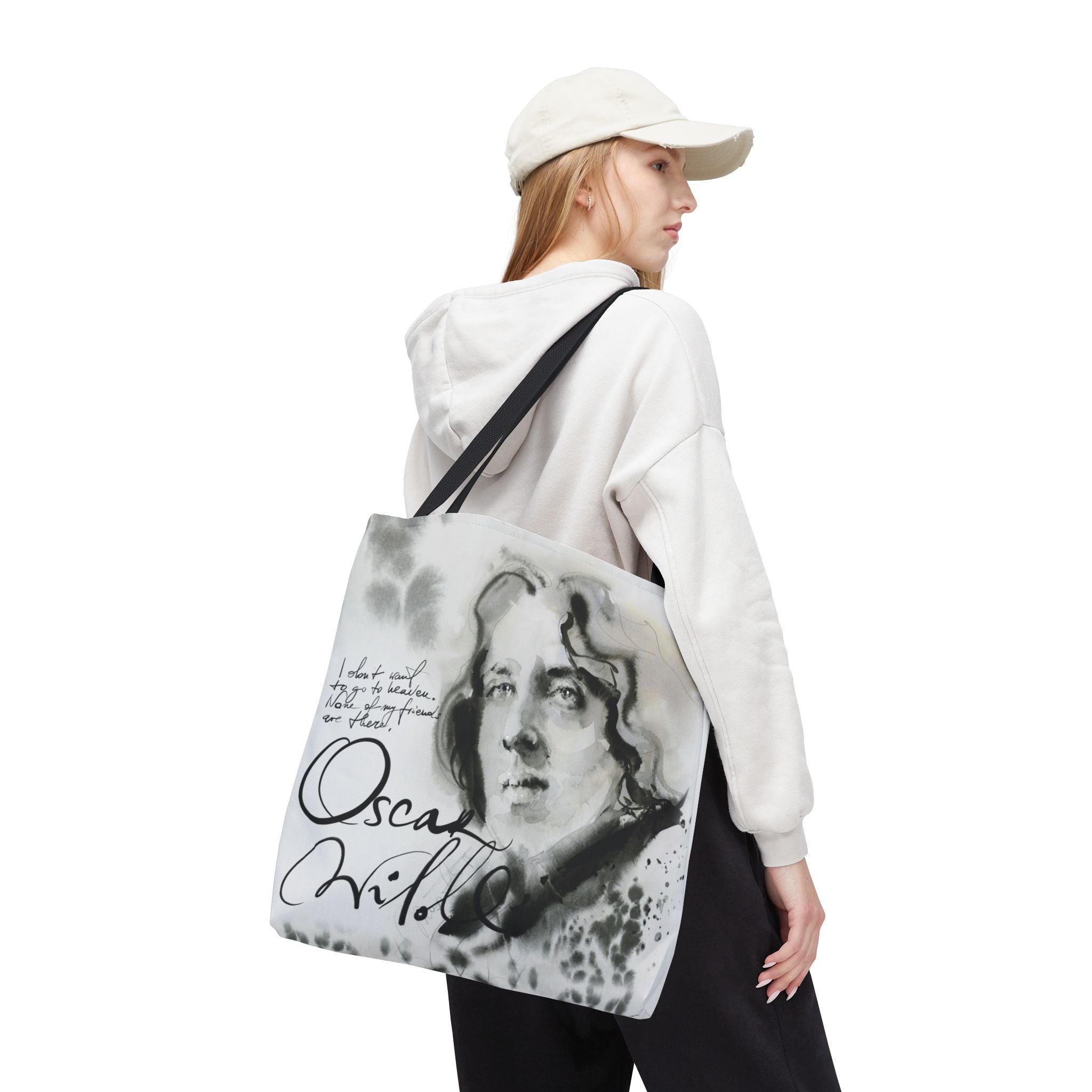 Oscar Wilde portrait Tote Bag | Literary Author Illustration