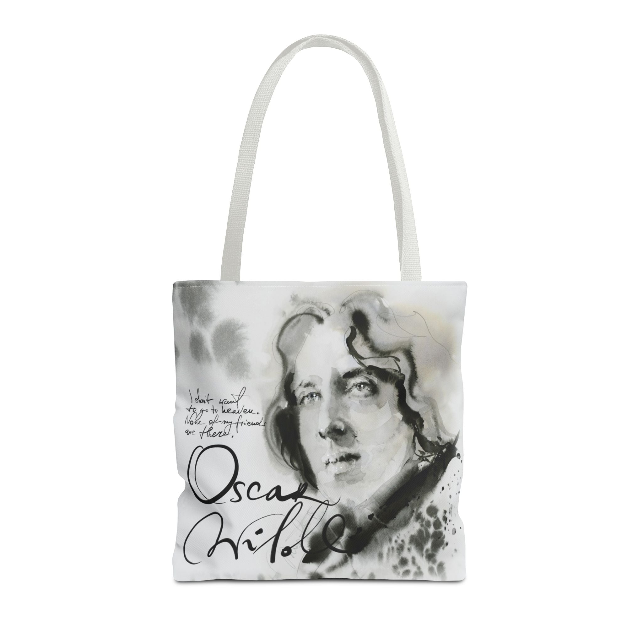 Oscar Wilde portrait Tote Bag | Literary Author Illustration