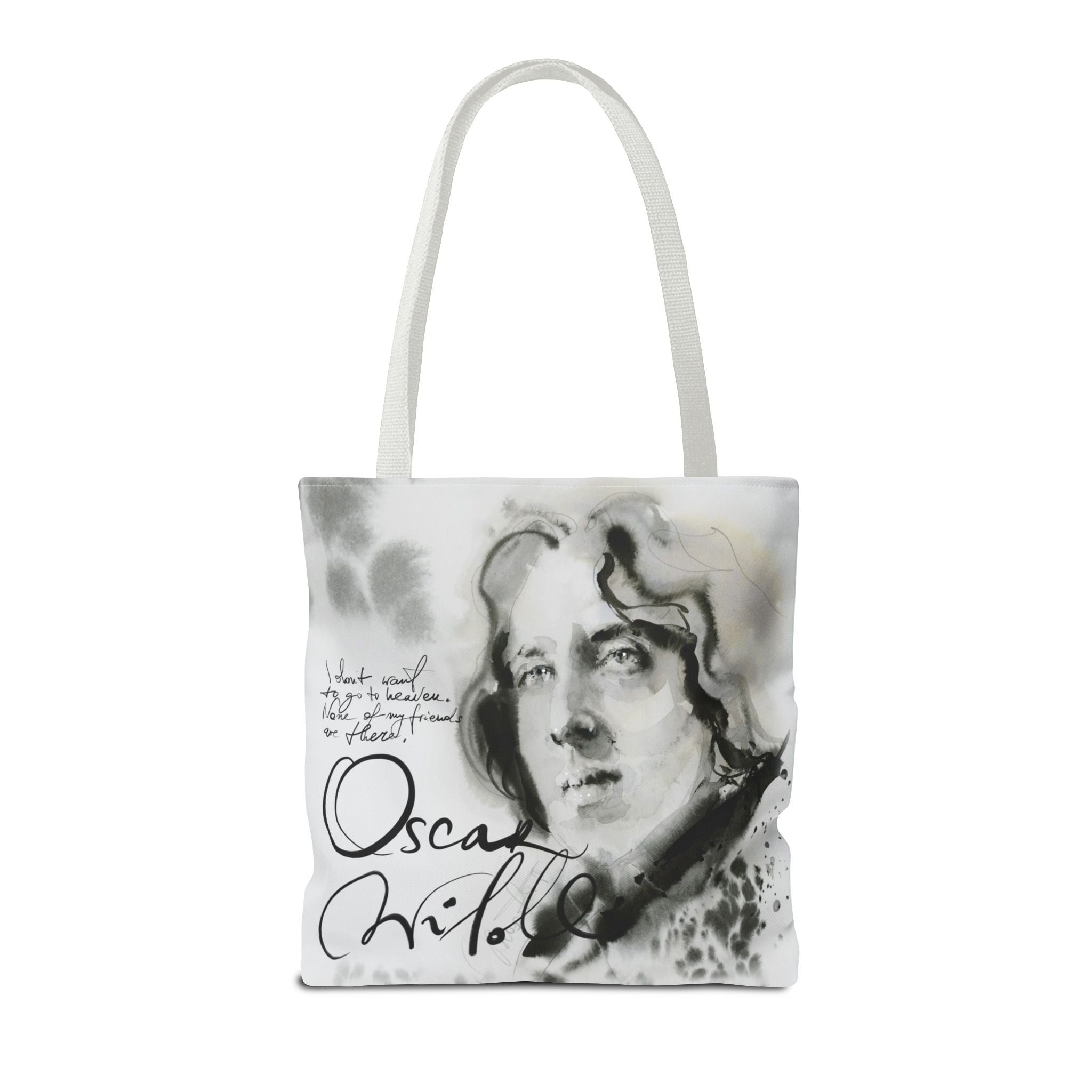 Oscar Wilde portrait Tote Bag | Literary Author Illustration