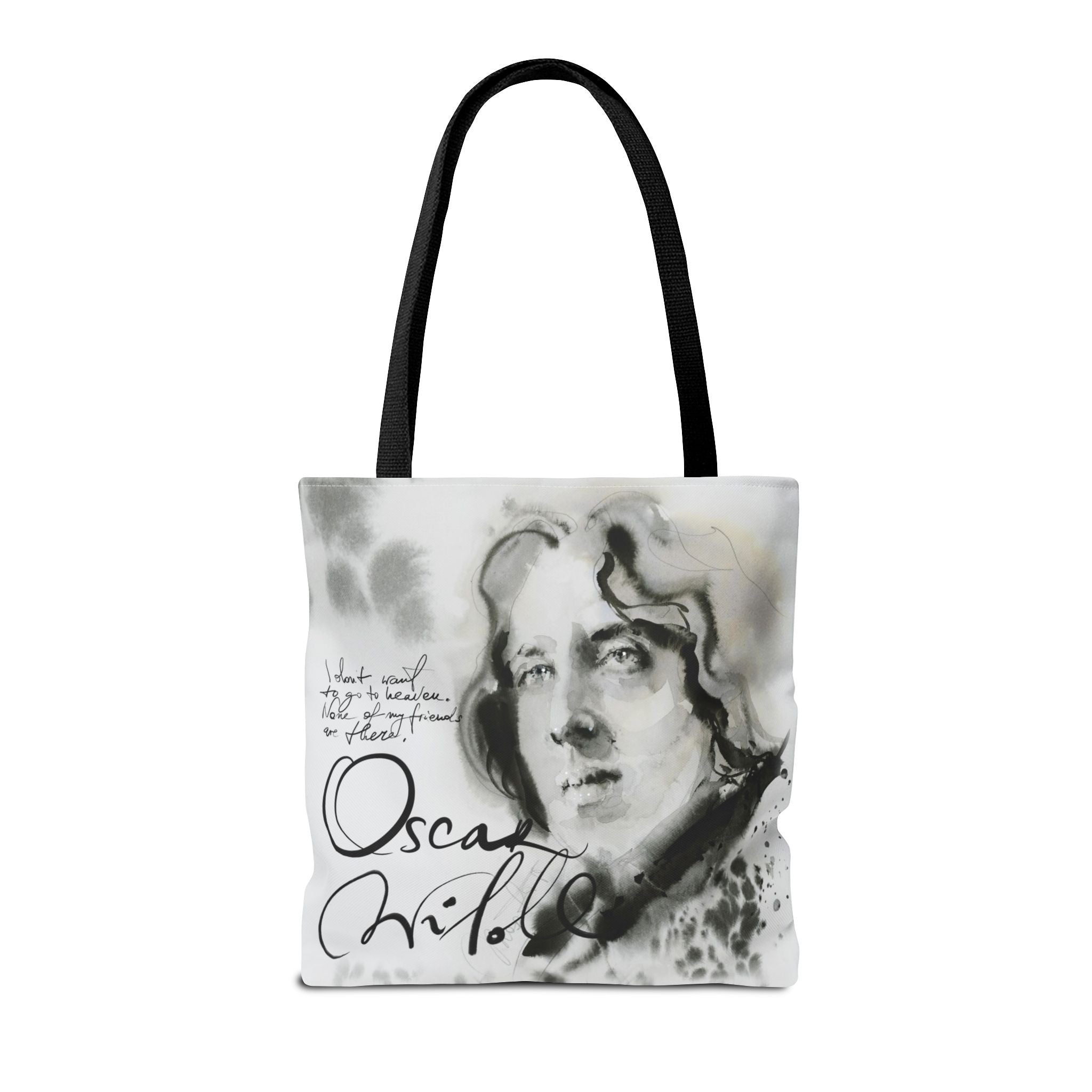 Oscar Wilde portrait Tote Bag | Literary Author Illustration