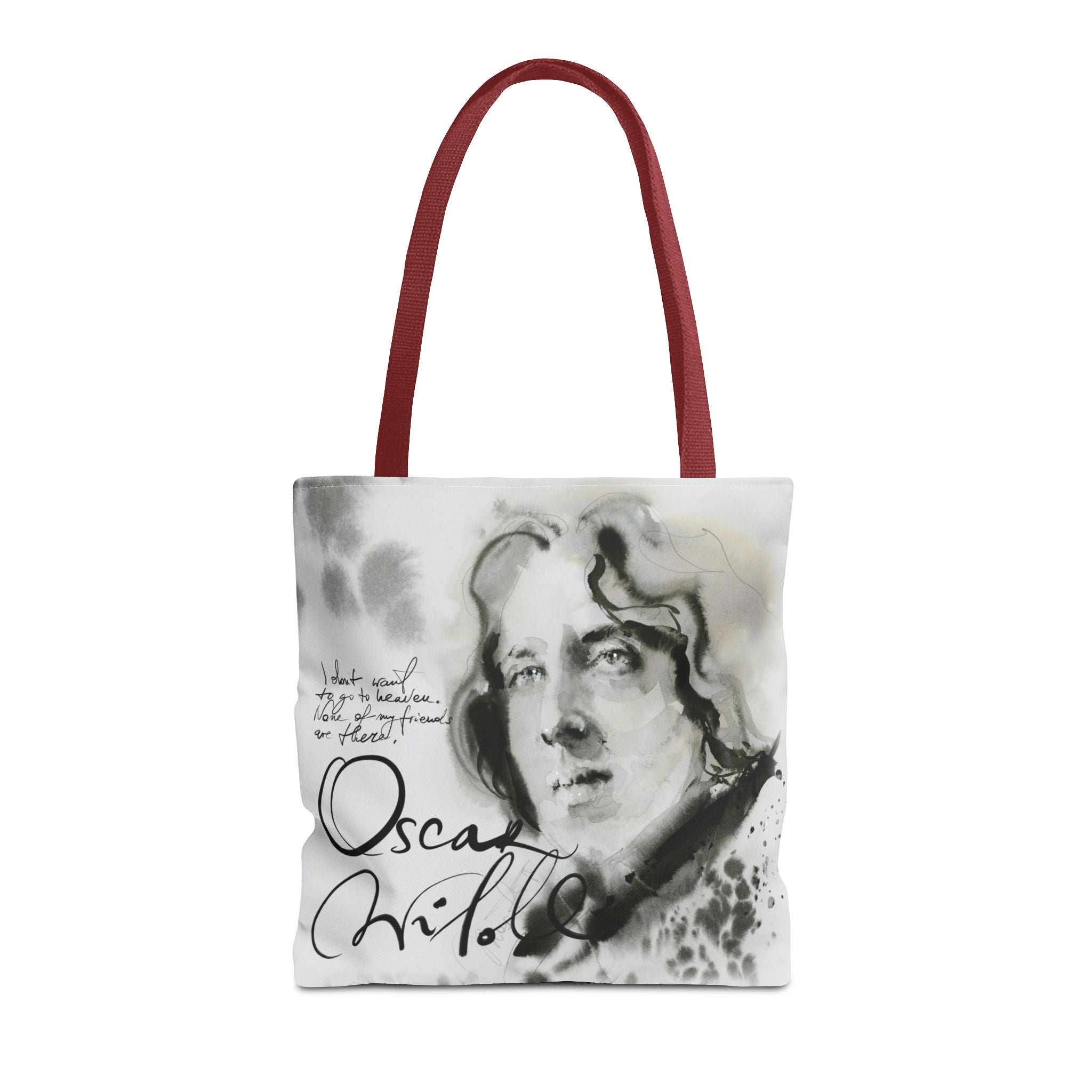 Oscar Wilde portrait Tote Bag | Literary Author Illustration