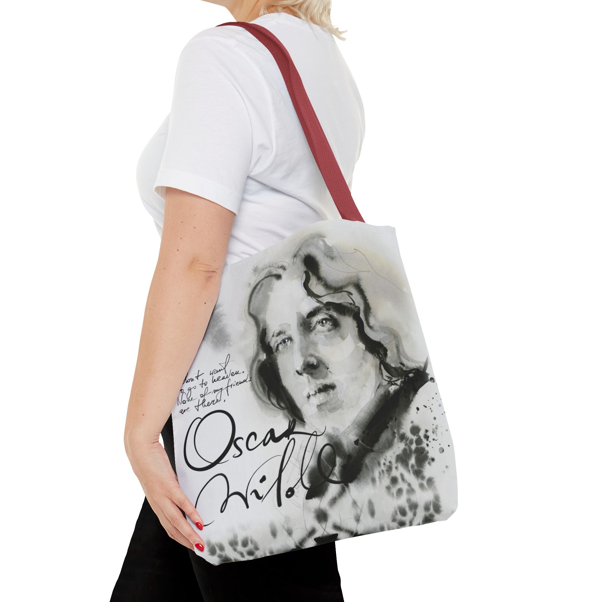 Oscar Wilde portrait Tote Bag | Literary Author Illustration