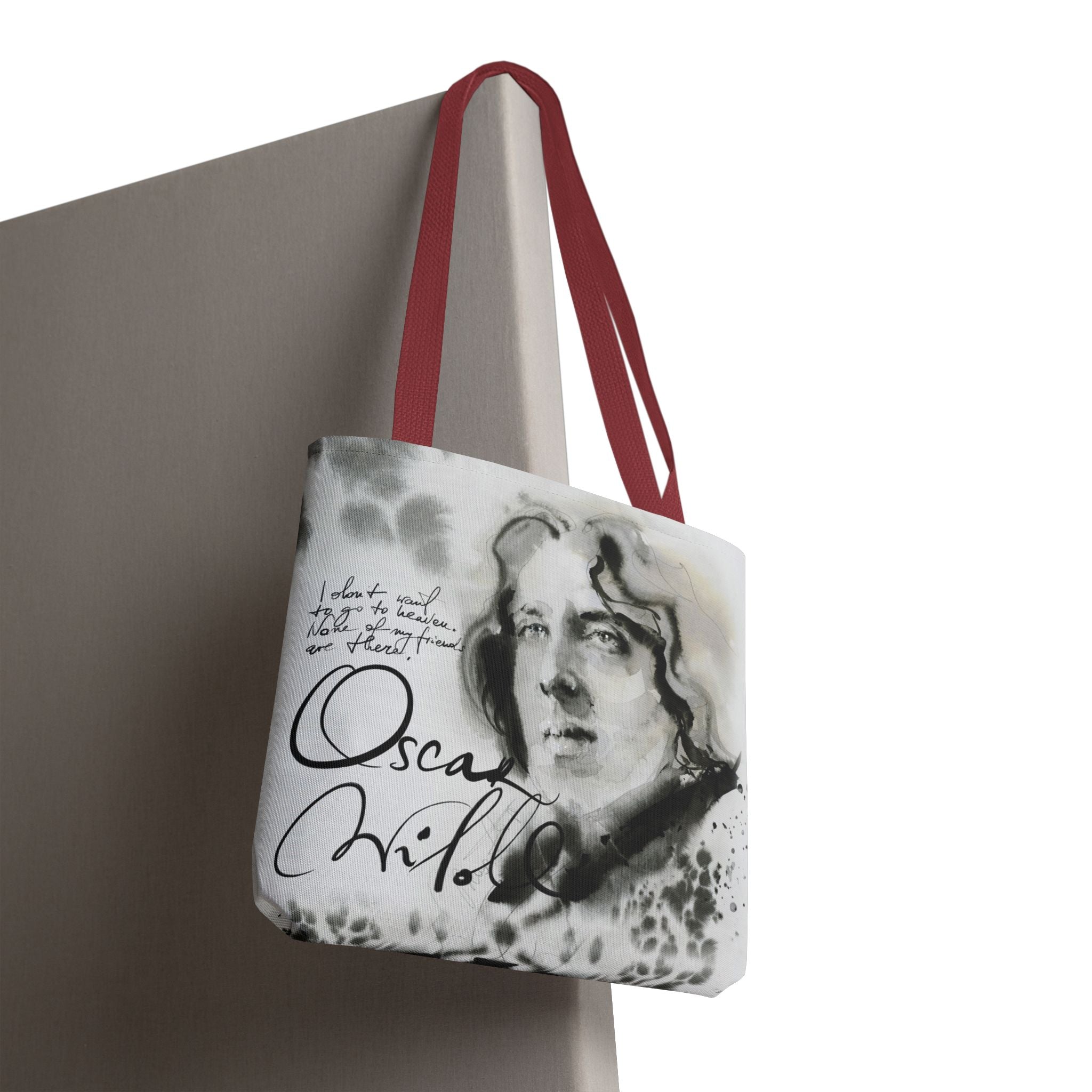 Oscar Wilde portrait Tote Bag | Literary Author Illustration