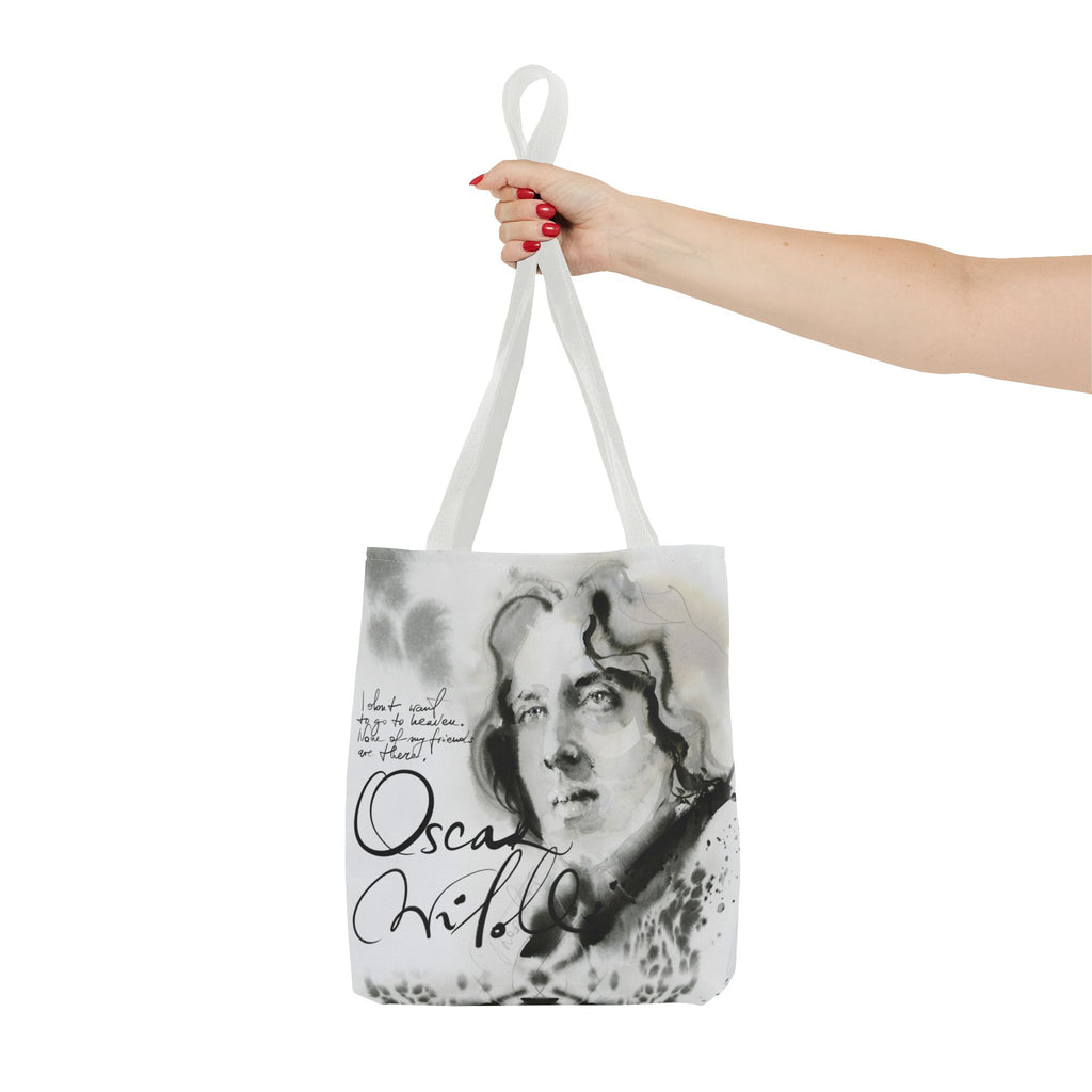 Oscar Wilde portrait Tote Bag | Literary Author Illustration