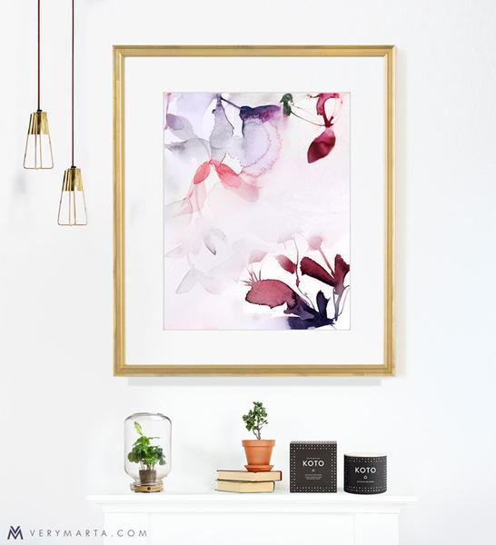Art Print | Flora 5-botanical-watercolor-painting-plant-art-marta-spendowska-verymarta