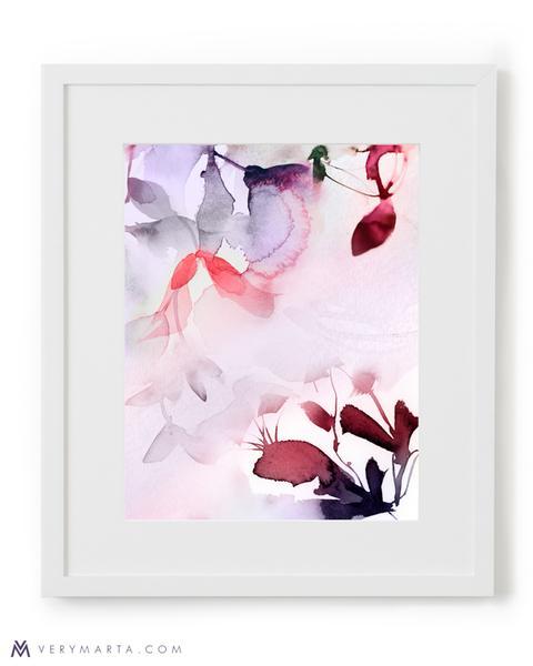Art Print | Flora 5-botanical-watercolor-painting-plant-art-marta-spendowska-verymarta