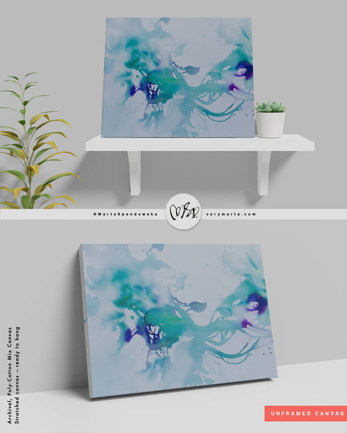 Bloosh  | Modern Botanical Floral Watercolor Wall Art Print