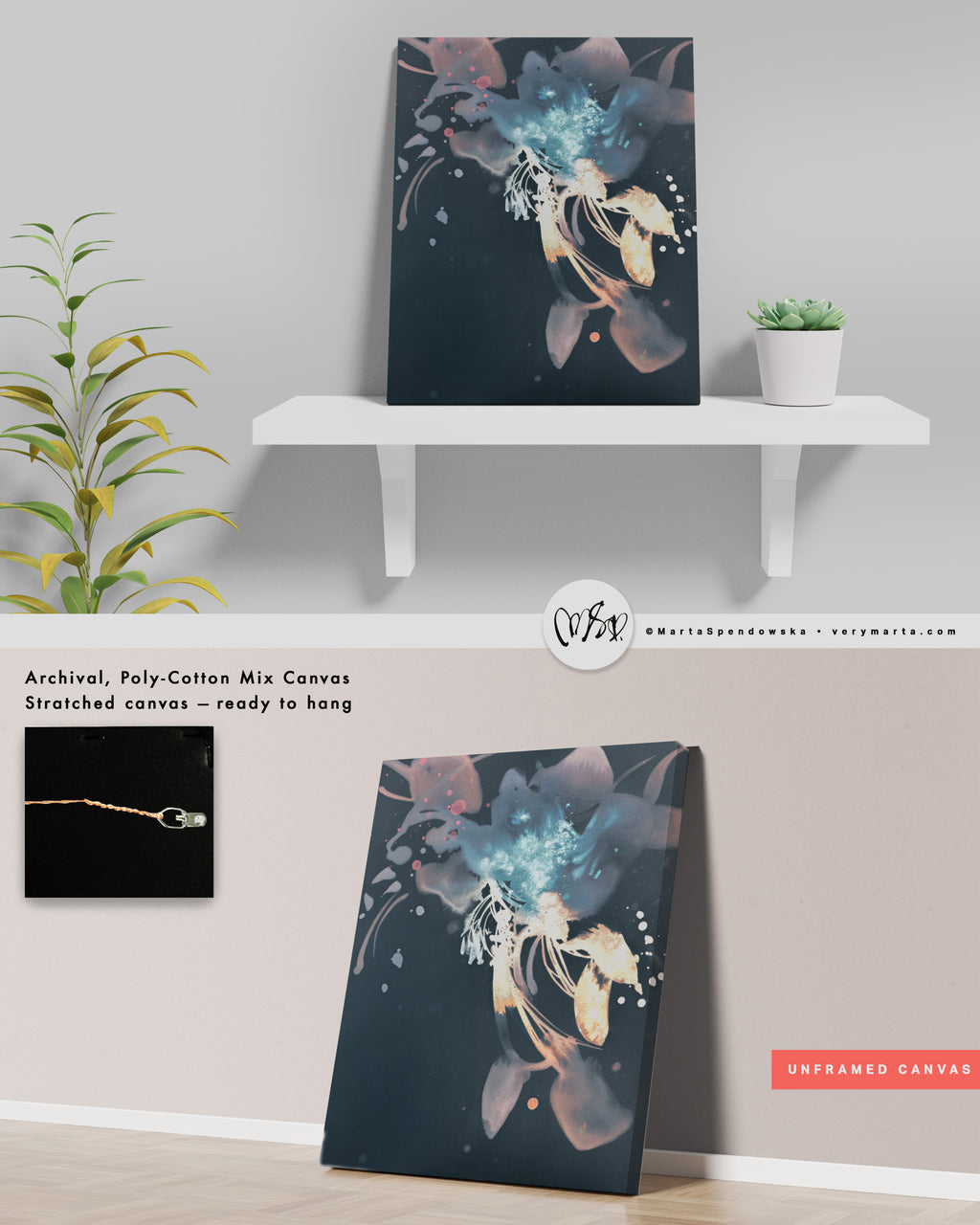 Wall Art Print Canvas Paper  | Fru