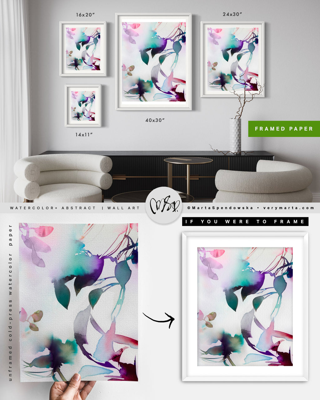 Wall Art Print Canvas Paper  | Hafra