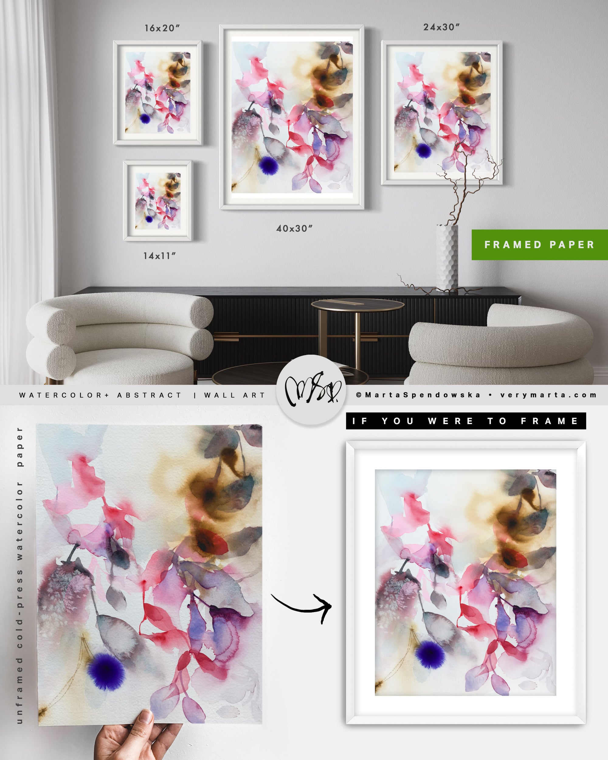 Wall Art Print Canvas Paper  | Hula