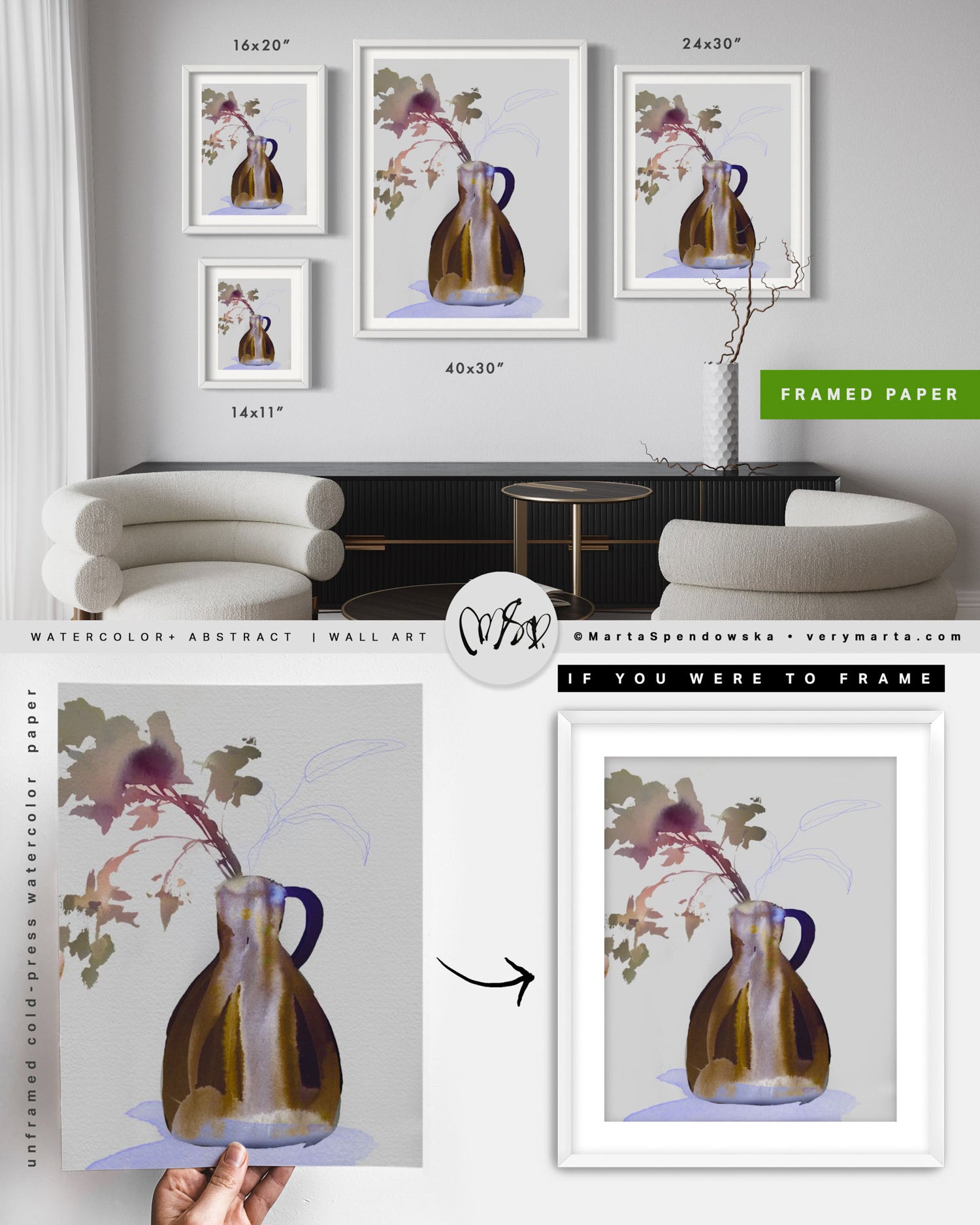 Wall Art Print Canvas Paper  | Loska