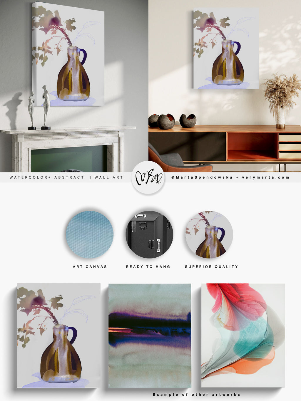 Wall Art Print Canvas Paper  | Loska