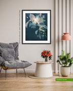 Wall Art Print Canvas Paper  | Lou