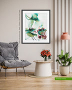 Wall Art Print Canvas Paper  | Serce