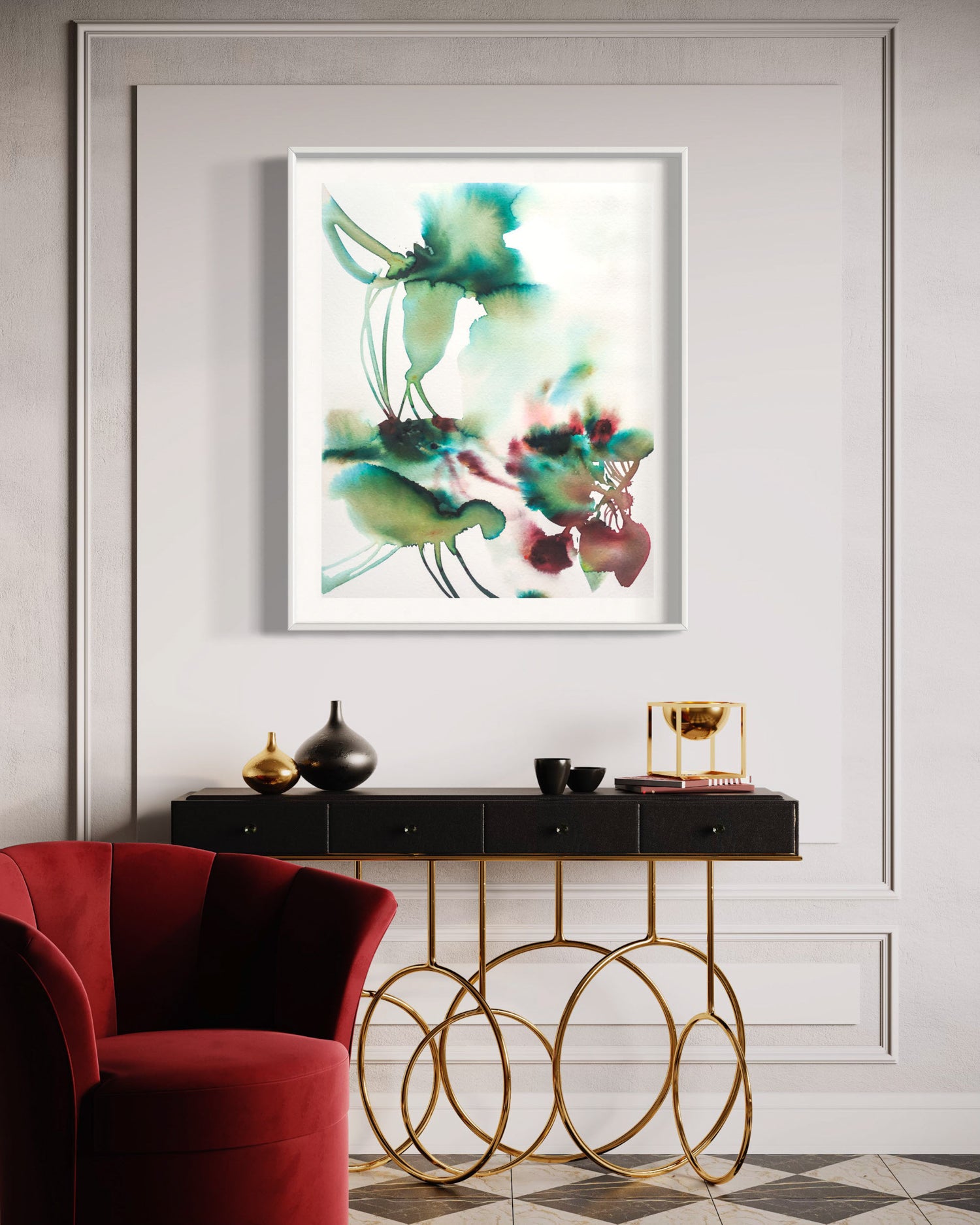 Wall Art Print Canvas Paper  | Serce
