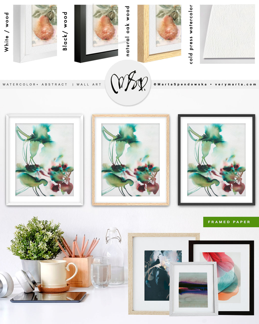 Wall Art Print Canvas Paper  | Serce