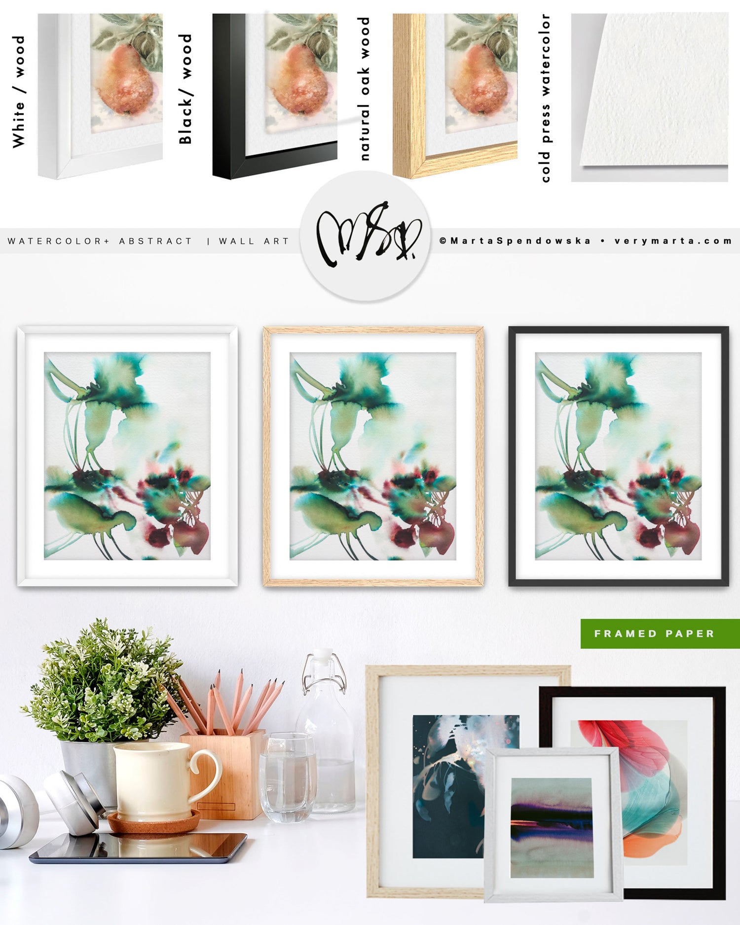 Wall Art Print Canvas Paper  | Serce