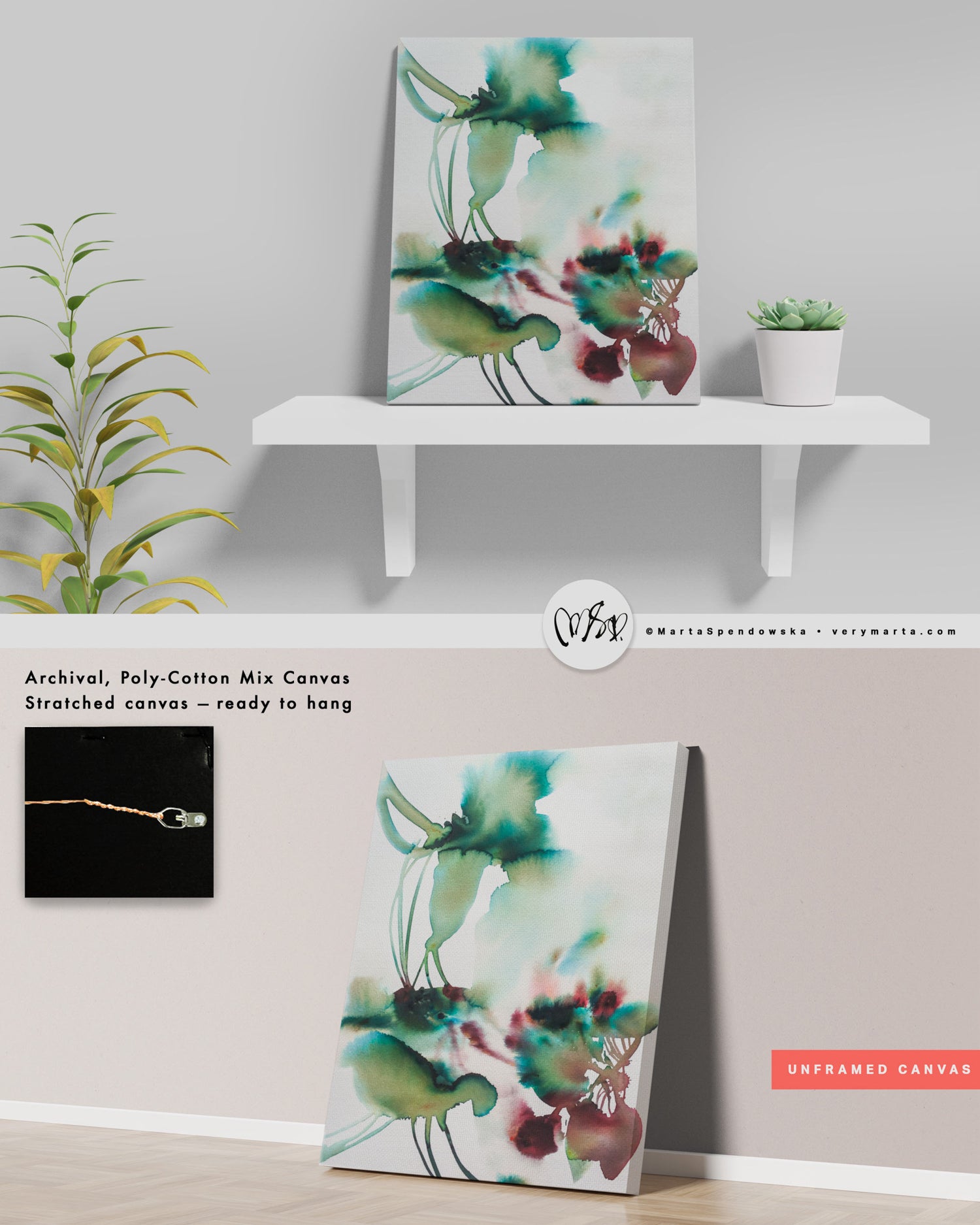 Wall Art Print Canvas Paper  | Serce