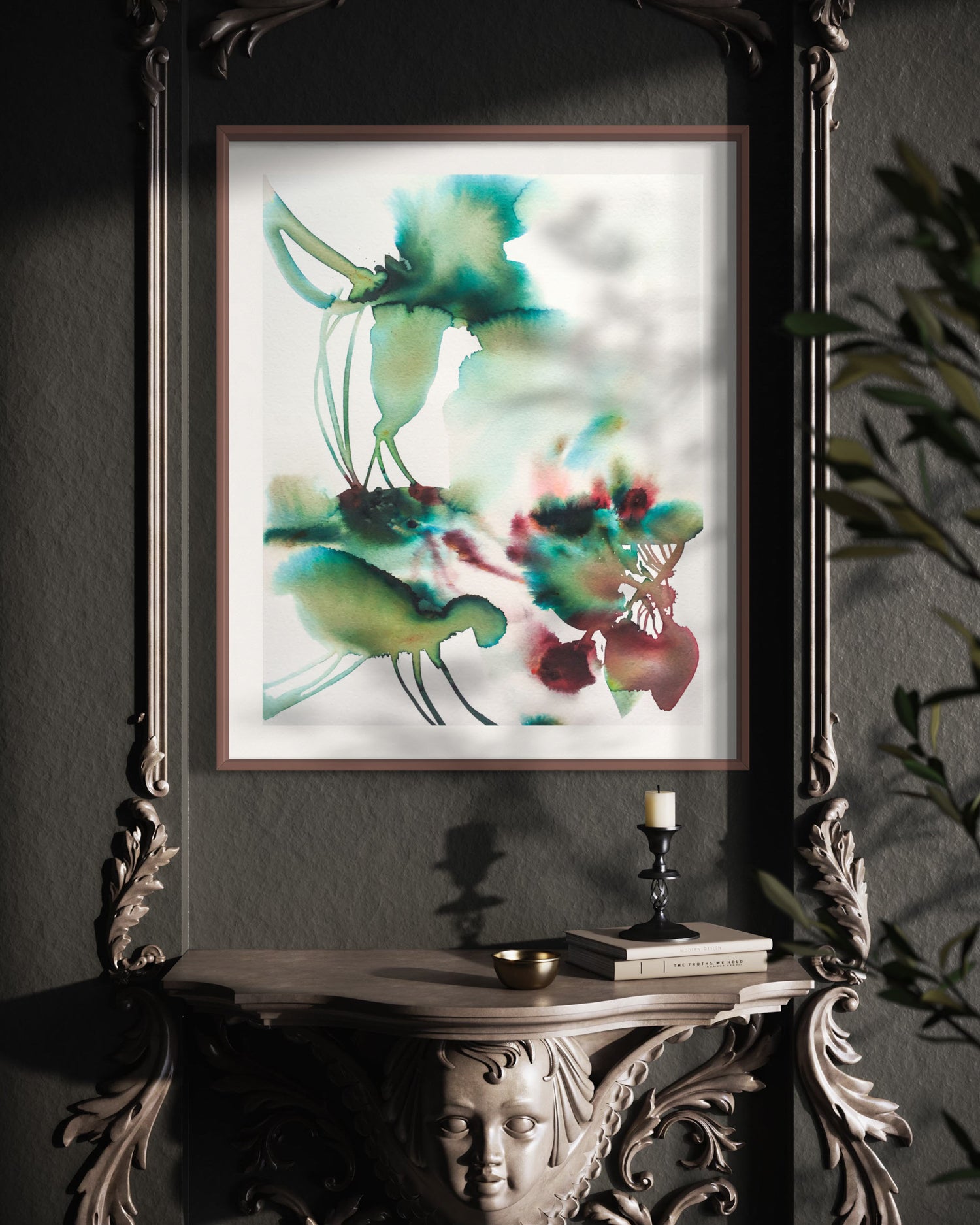 Wall Art Print Canvas Paper  | Serce