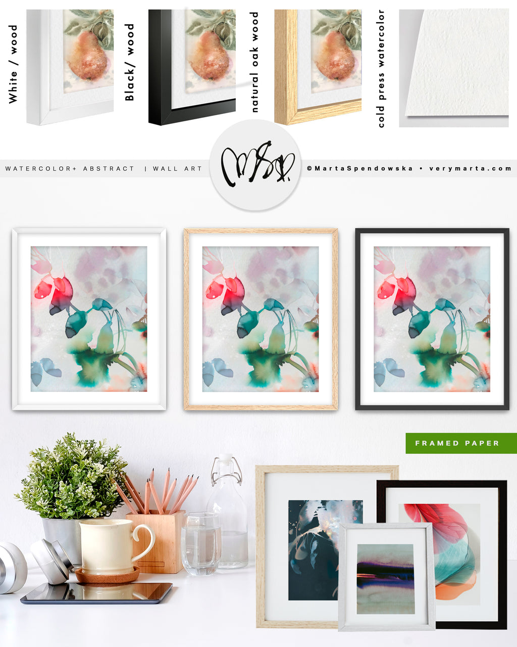 Wall Art Print Canvas Paper  | Sola