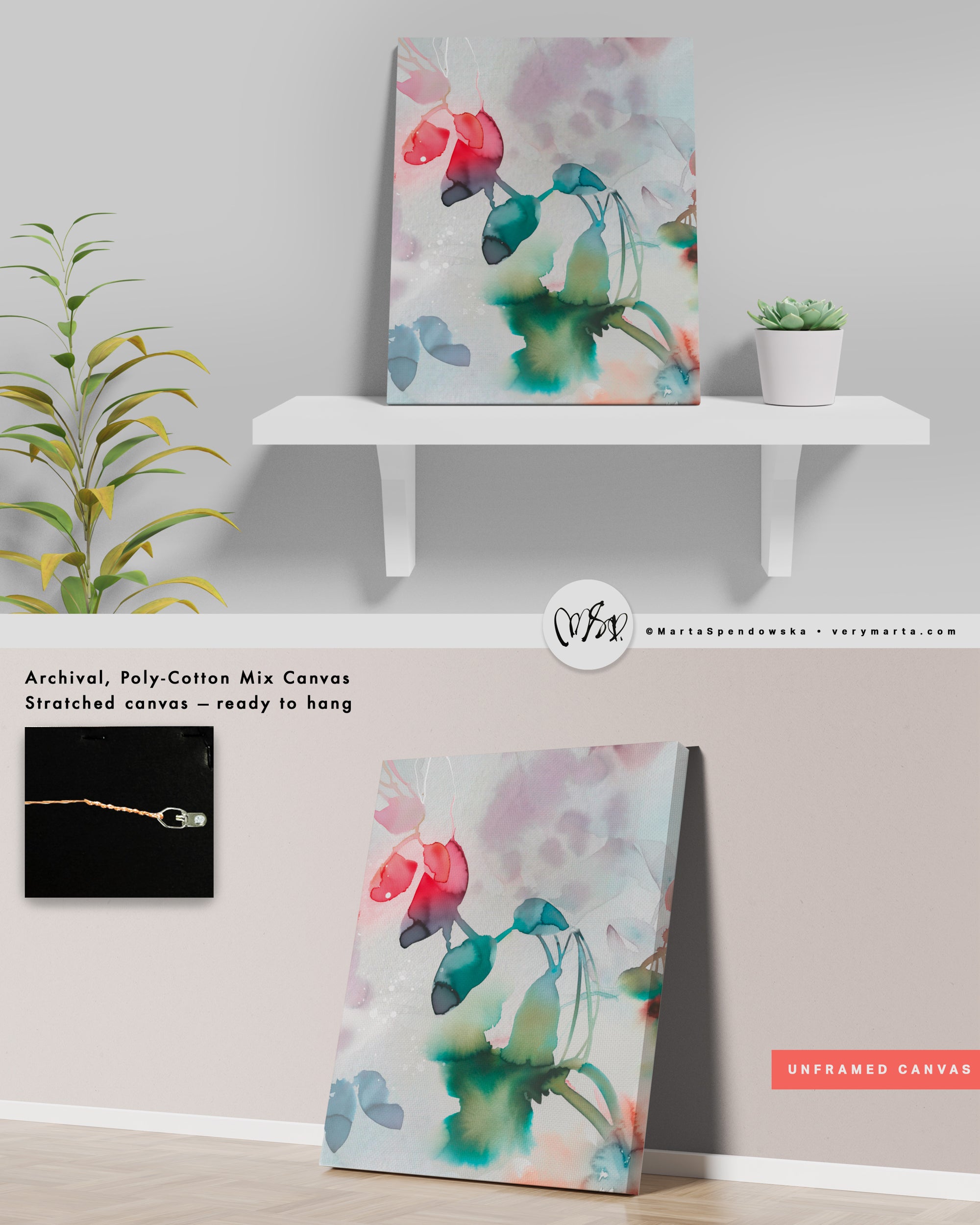 Wall Art Print Canvas Paper  | Sola