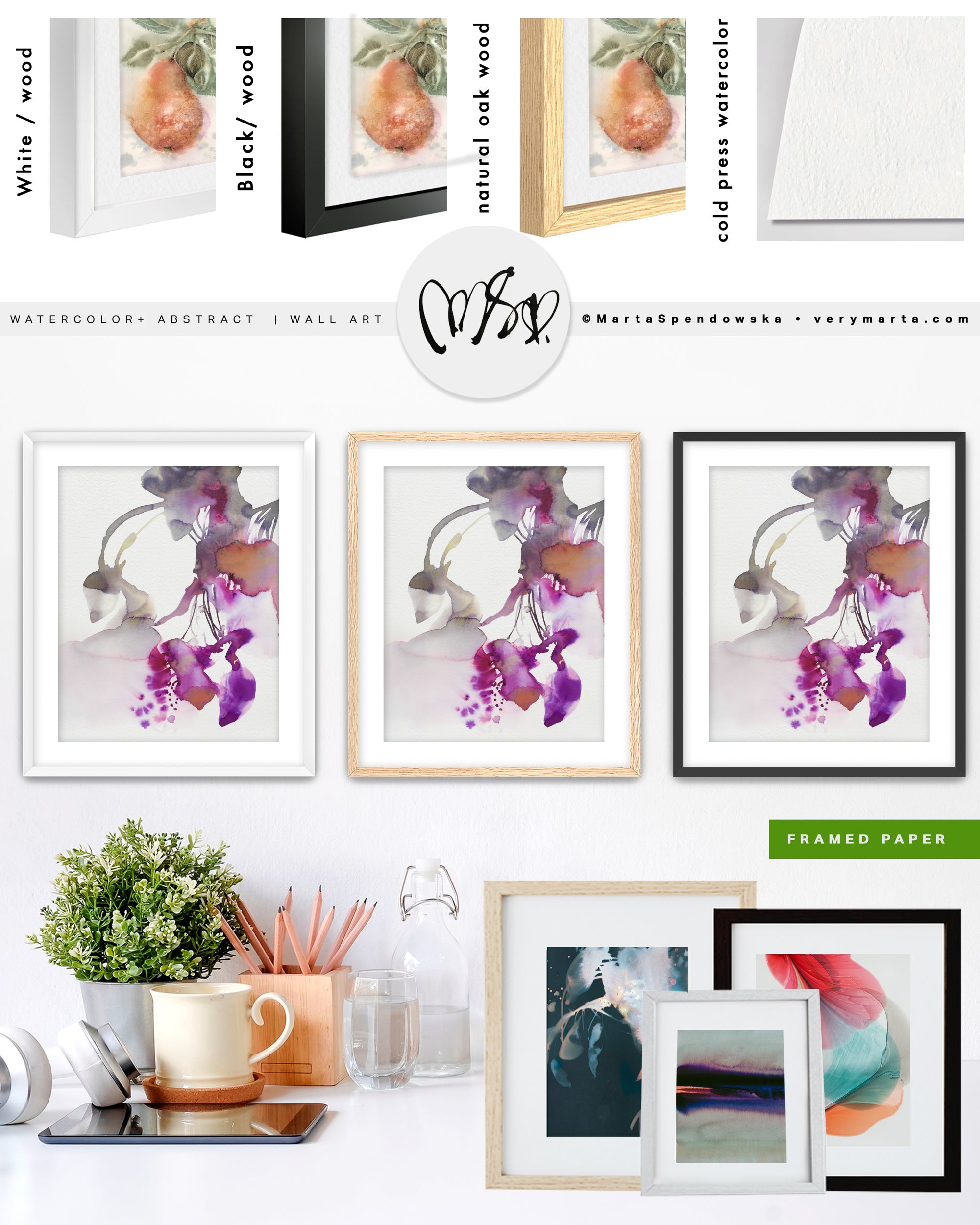 Wall Art Print Canvas Paper  | Sur