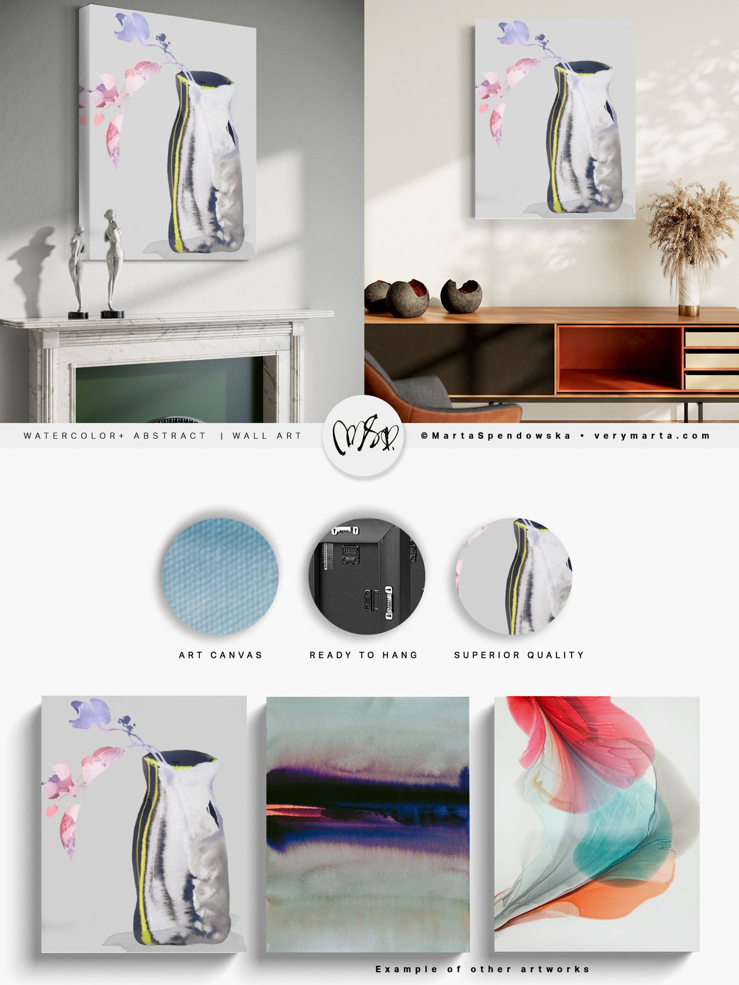 Wall Art Print Canvas Paper  | Telo