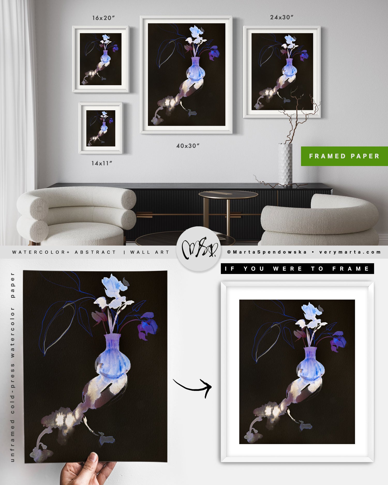 Wall Art Print Canvas Paper | Toula