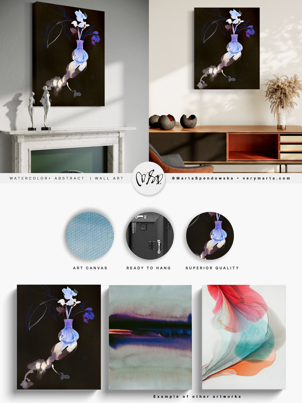 Wall Art Print Canvas Paper | Toula