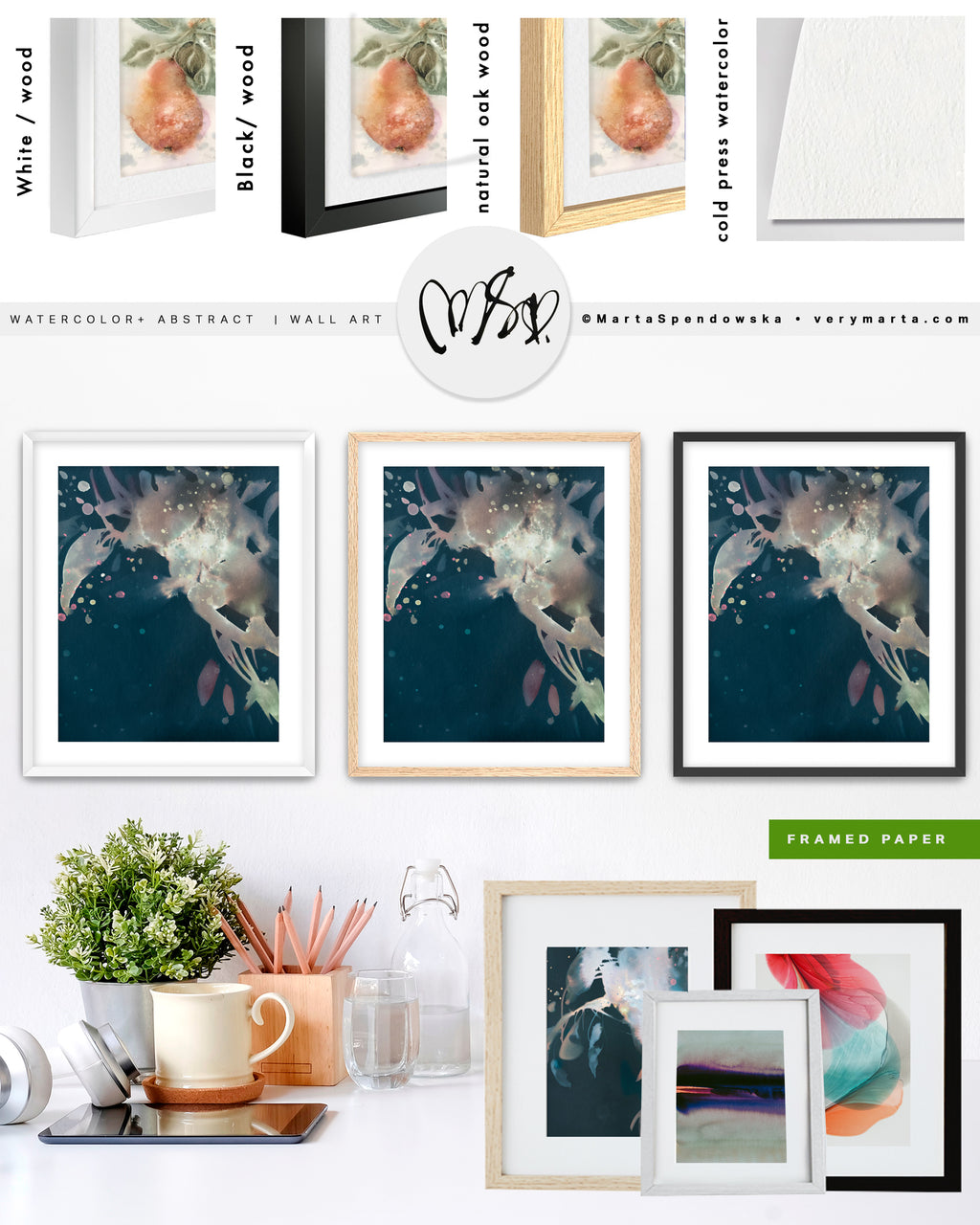 Wall Art Print Canvas Paper  | Una