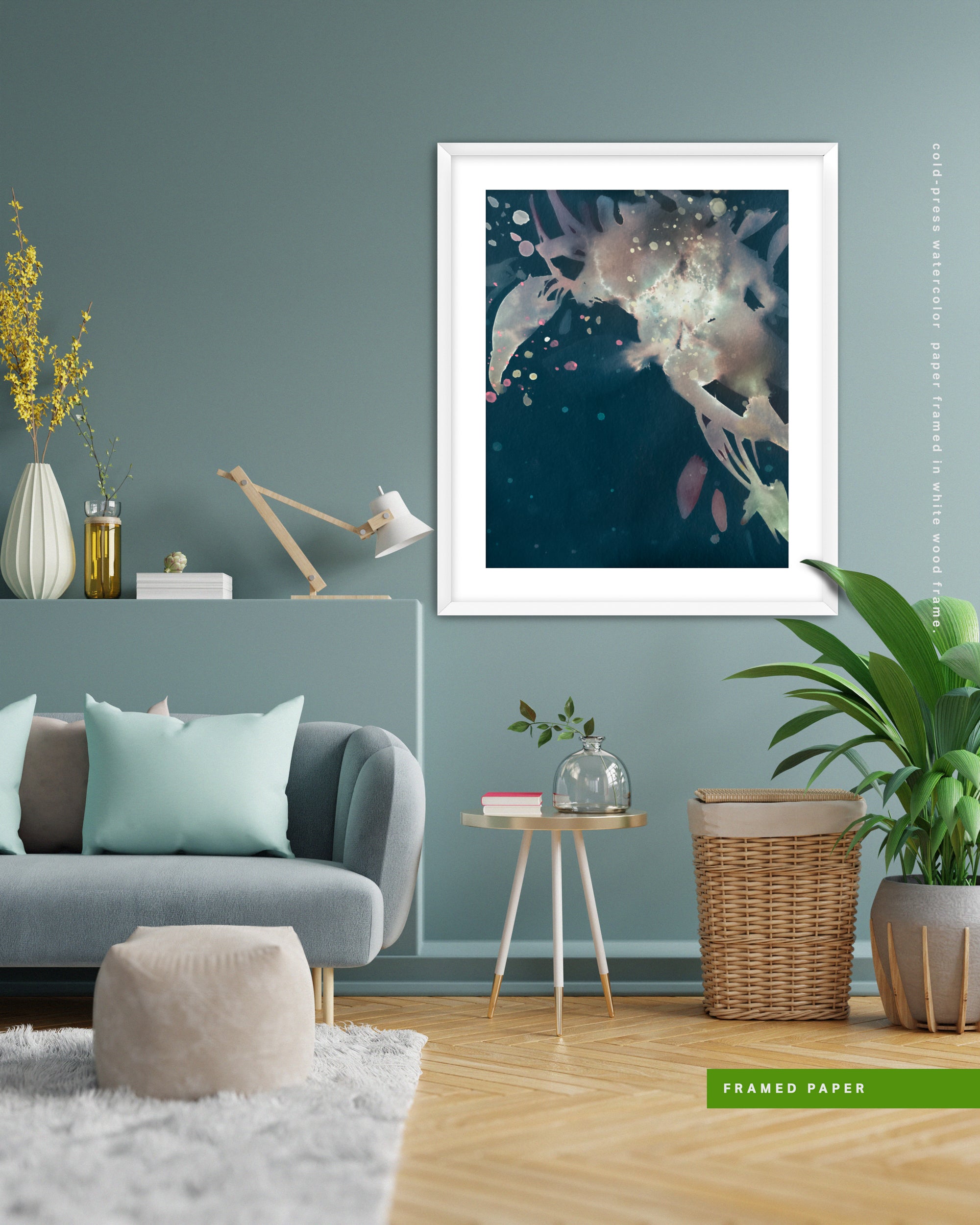 Wall Art Print Canvas Paper  | Una