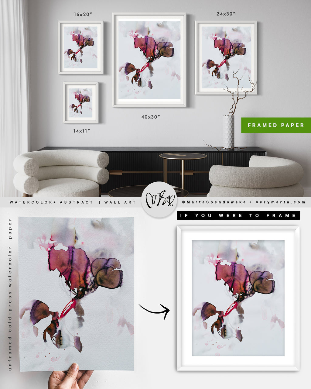 Wall Art Print Canvas Paper  | Zen