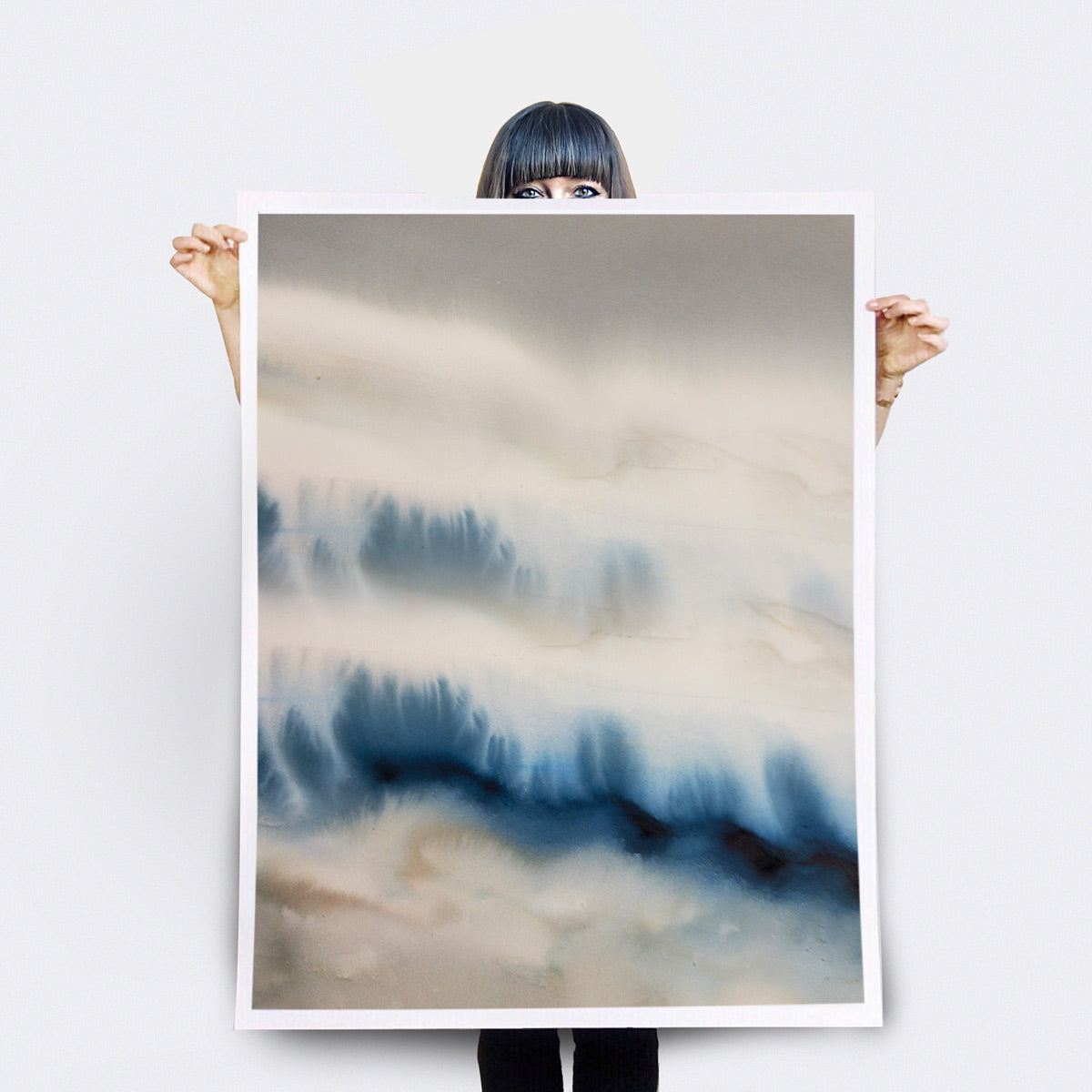 Art Print | Milky-landscape-watercolor-painting-abstract-newlands-marta-spendowska-verymarta