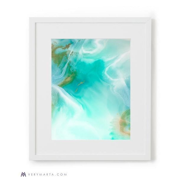 Art Print | Lagoon 1-abstract-watercolor-painting-wetlands-marta-spendowska-verymarta