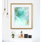 Art Print | Lagoon 1-abstract-watercolor-painting-wetlands-marta-spendowska-verymarta