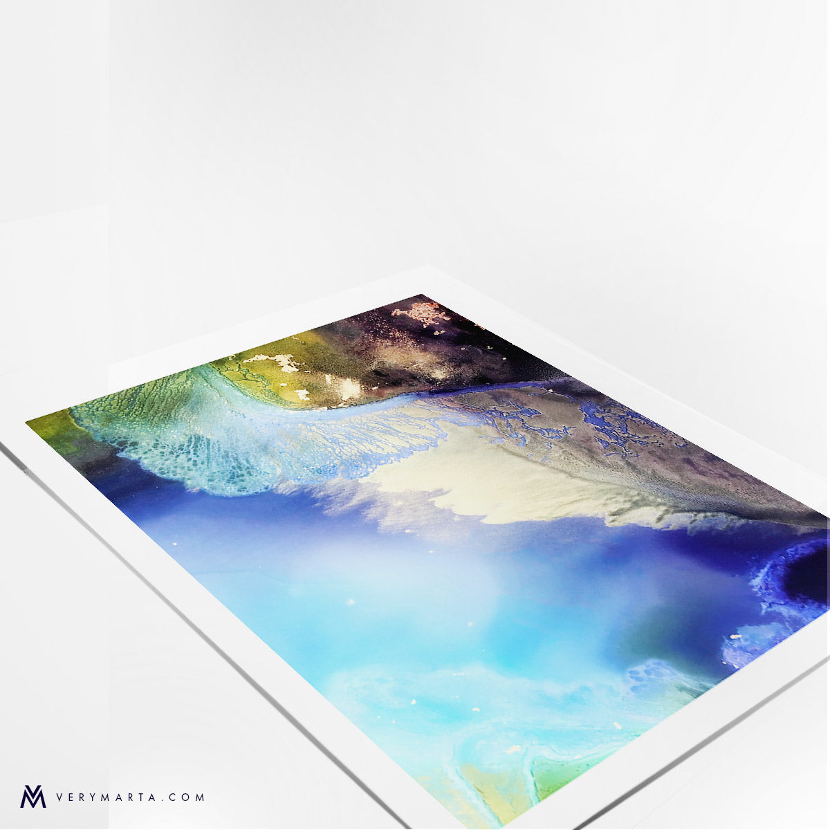 Art Print | Omnia-abstract-watercolor-painting-wetlands-marta-spendowska-verymarta