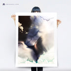 Art Print | Storm-abstract-watercolor-painting-wetlands-marta-spendowska-verymarta