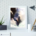 Art Print | Storm-abstract-watercolor-painting-wetlands-marta-spendowska-verymarta