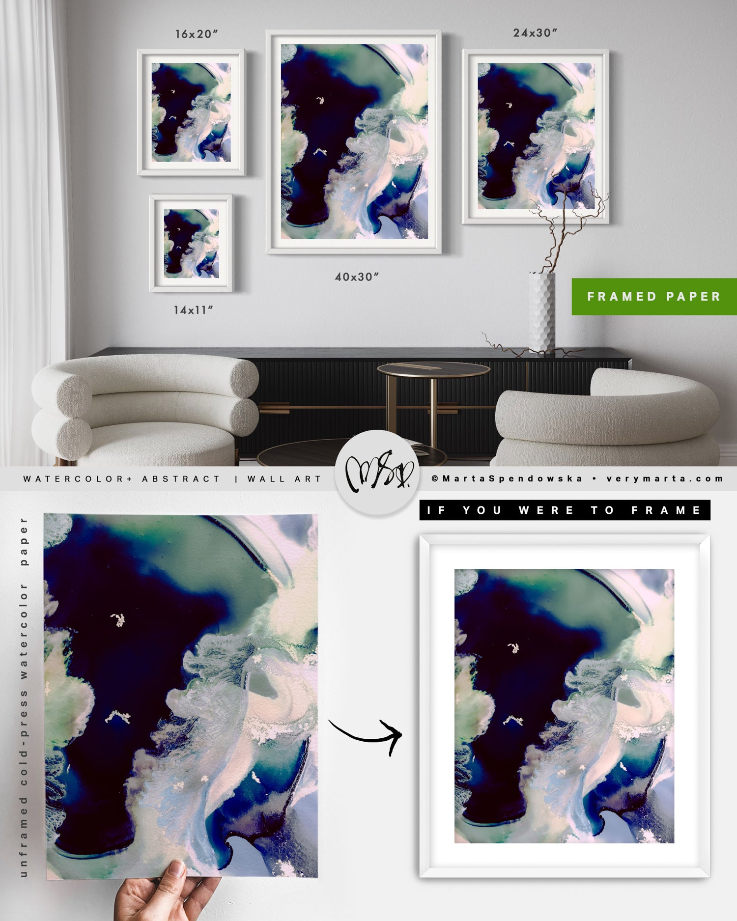 Wall Art Print Canvas Paper  | Boska