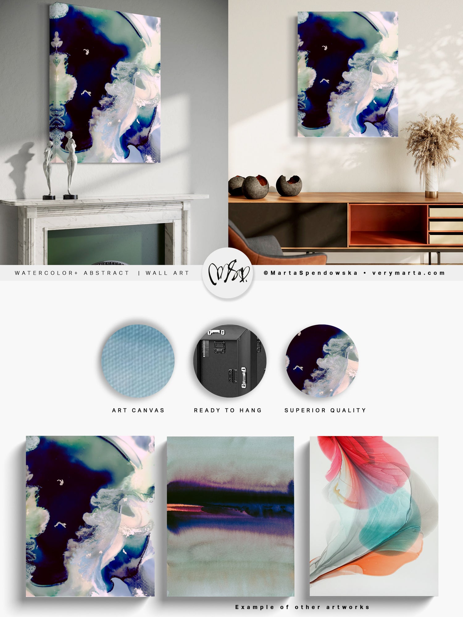 Wall Art Print Canvas Paper  | Boska