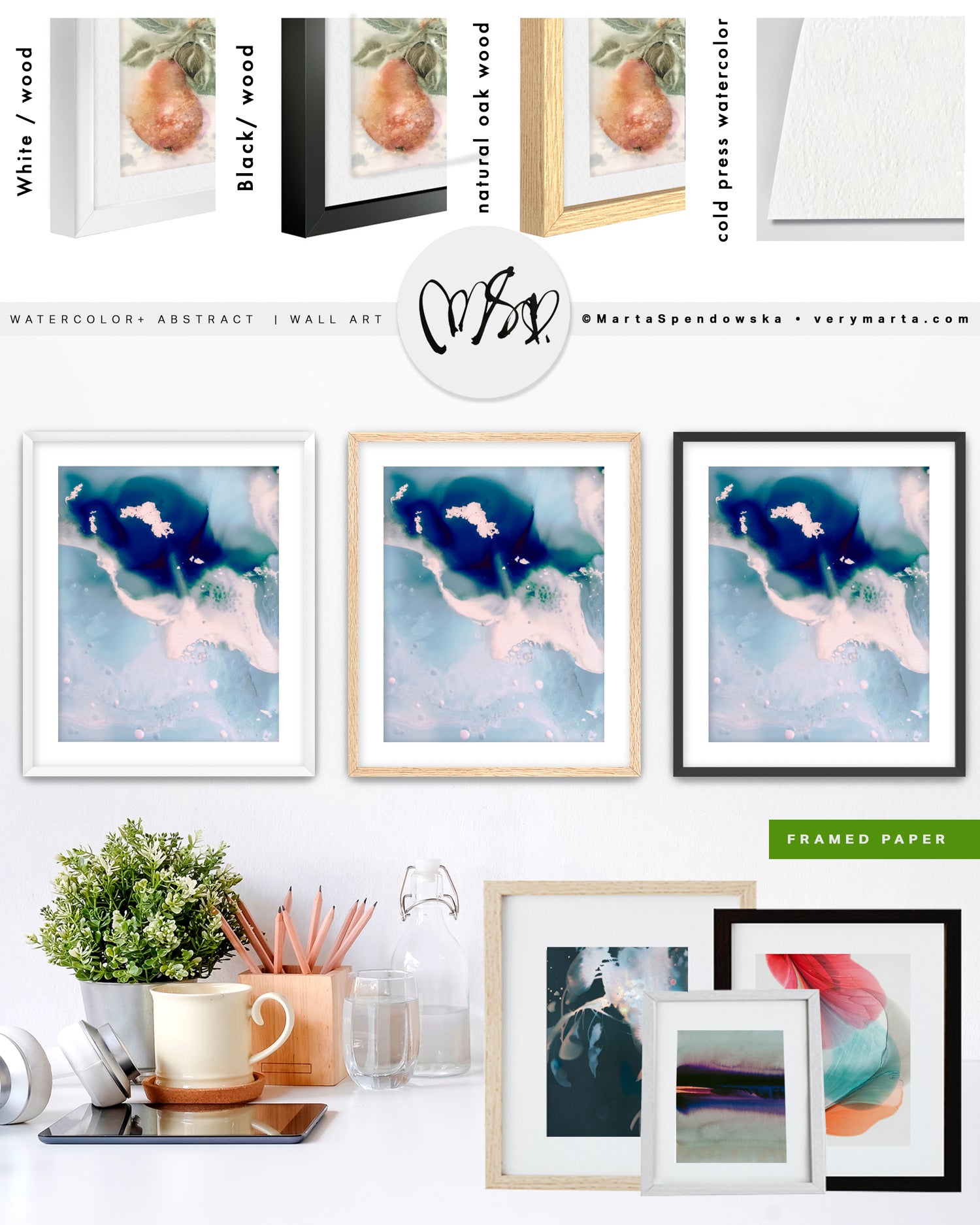 Wall Art Print Canvas Paper  | Monva