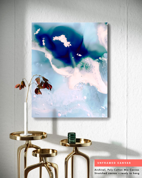 Abstract Wall Art Prints Loose Watercolor Paper & Canvas   | Monva
