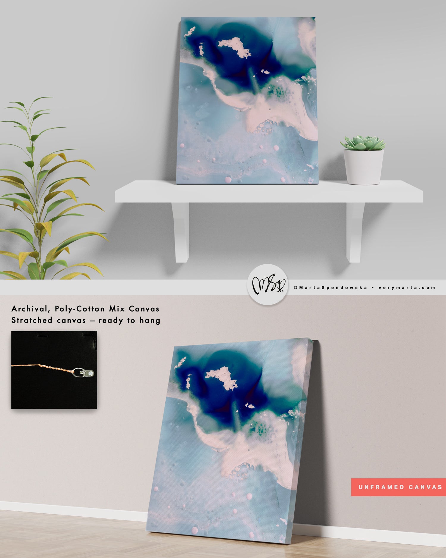 Wall Art Print Canvas Paper  | Monva